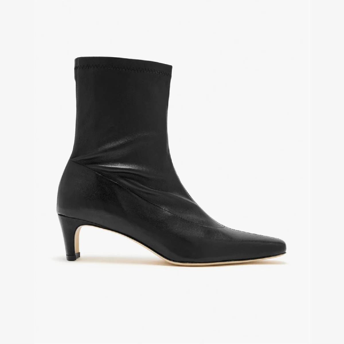 Black Kitten Heel Boots